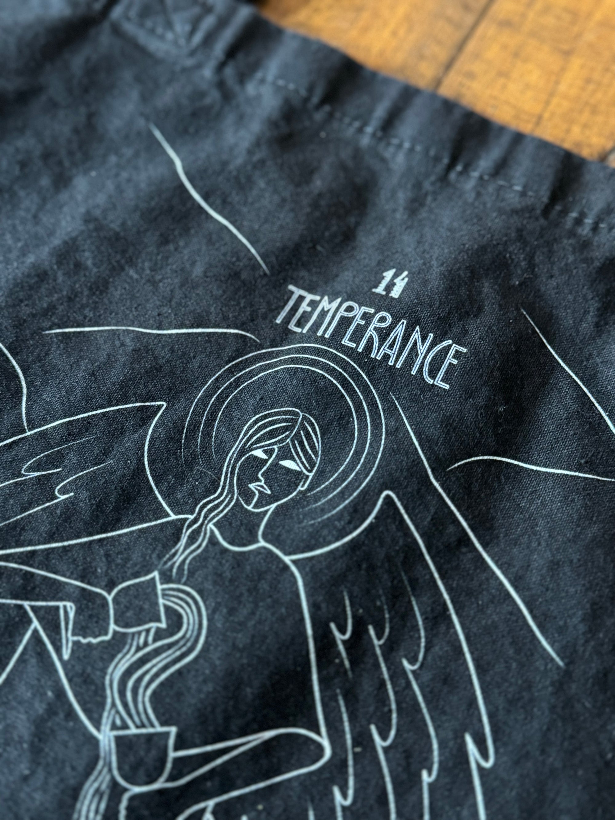 Temperance Tote - Black Cotton